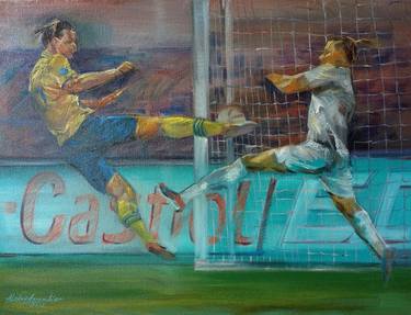 Zlatan scores.UEFA Euro 2012 thumb