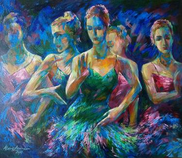 Original Figurative Women Paintings by Aleksa Assembler