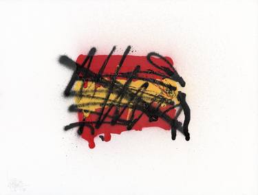 Scratched Flag of Spain thumb