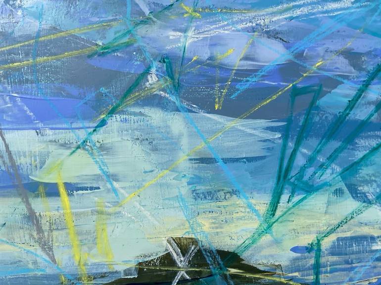 Original Abstract Expressionism Abstract Painting by Santiago Castro