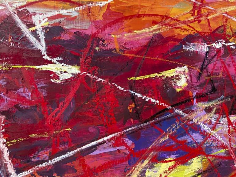 Original Abstract Expressionism Abstract Painting by Santiago Castro