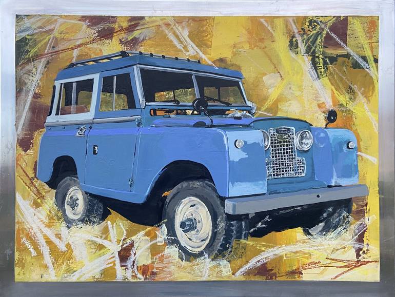 Original Pop Art Car Paintings by Santiago Castro