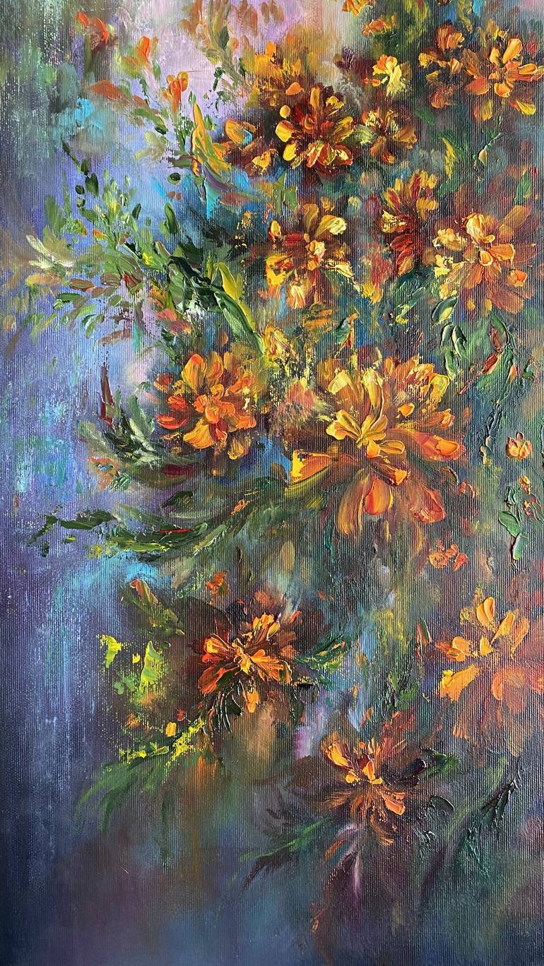 Original Floral Painting by Yuliia Palij