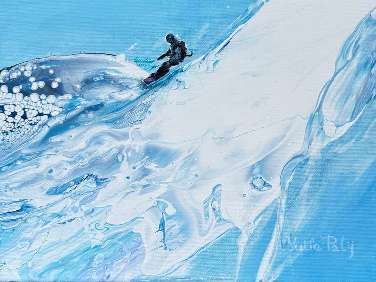 Original Sports Painting by Yuliia Poraiko | Abstract Art on Canvas | Love of my body and soul