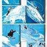 snowboarder in an enlarged view