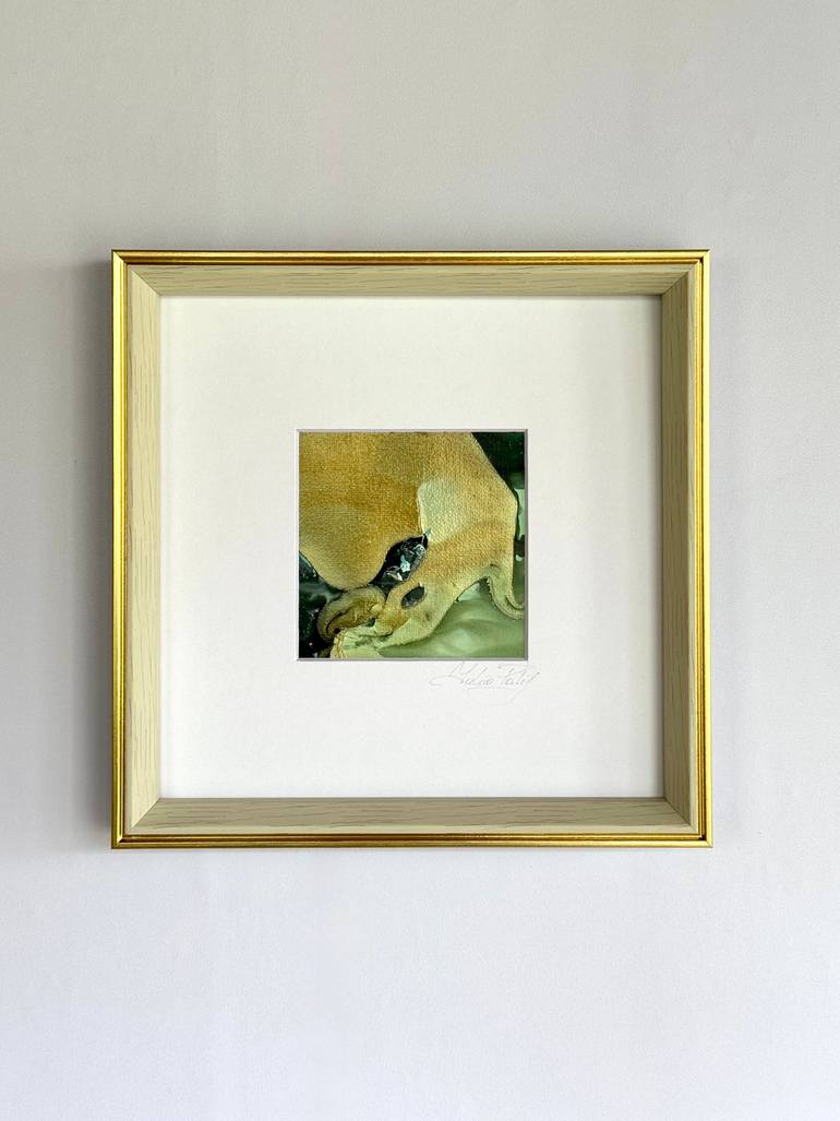Original Abstract Painting by Yuliia Poraiko | Abstract Art on Canvas | The night beast