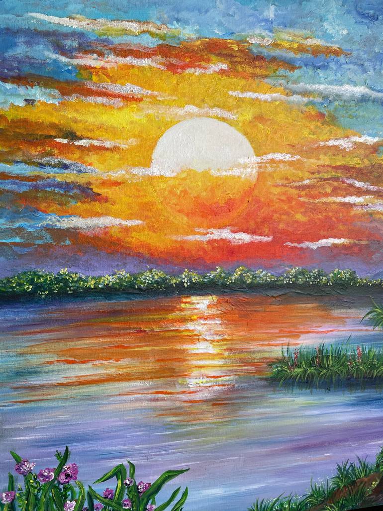 Original Conceptual Landscape Painting by Mallika Seth