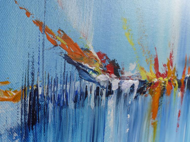 Original Abstract Expressionism Abstract Painting by Mallika Seth