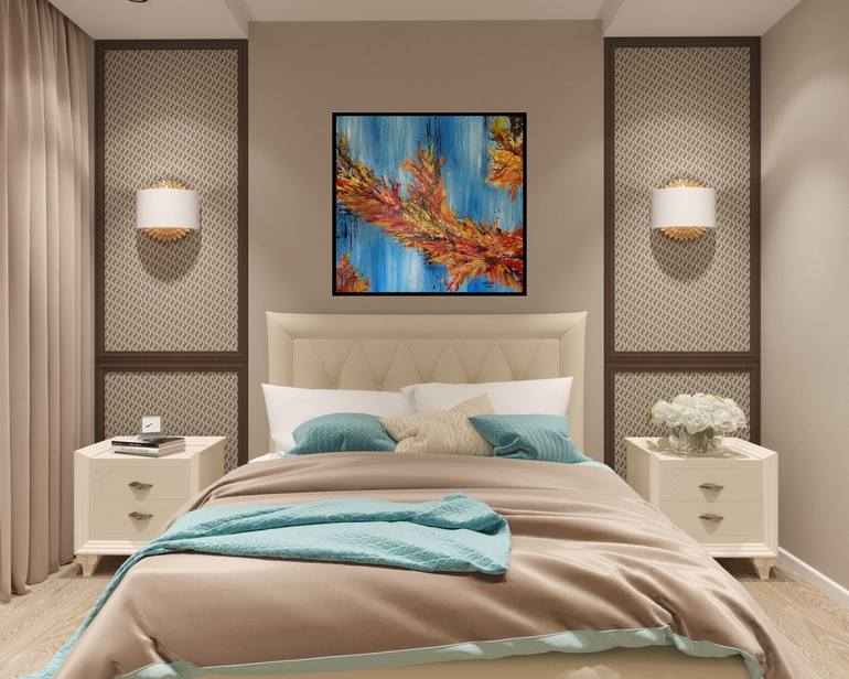 Original Abstract Expressionism Abstract Painting by Mallika Seth