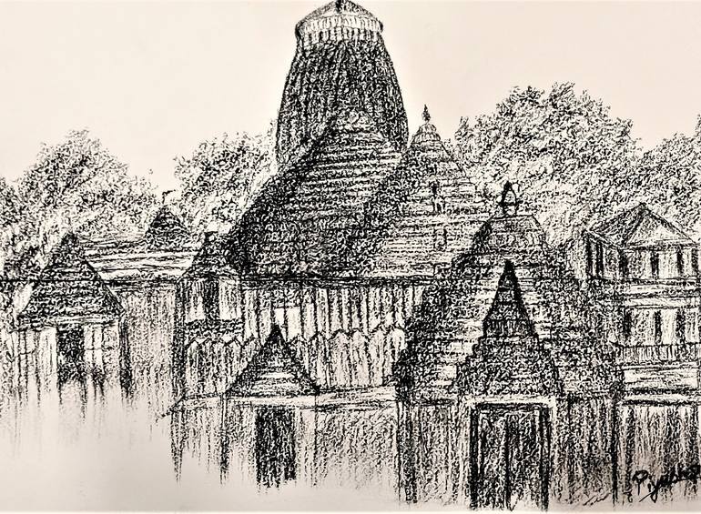 Jagannath Temple at Puri Drawing by Piyush Dhawad | Saatchi Art