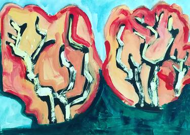 Print of Expressionism Tree Paintings by Ieva Astrauskaite