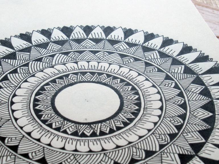 Original Abstract Geometric Drawing by Neena Shanbhag