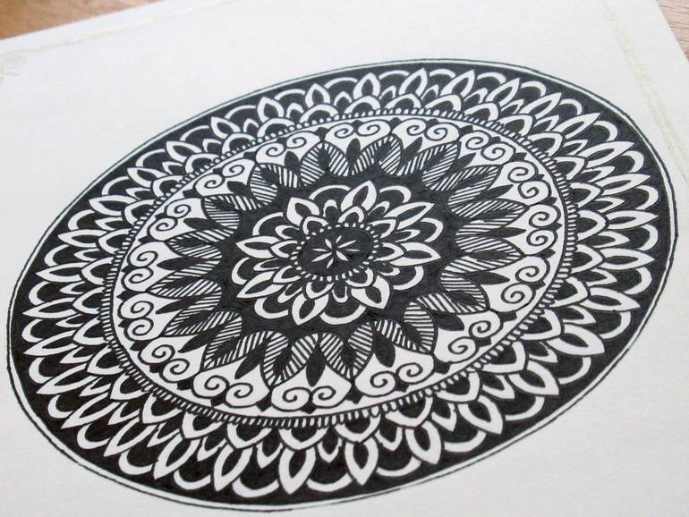 Original Abstract Geometric Drawing by Neena Shanbhag