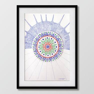 Mandala geometric pattern mandala print wall art