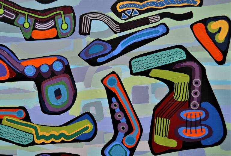 Original Abstract Expressionism Abstract Painting by Brian Lockett