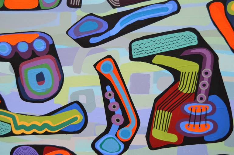 Original Abstract Expressionism Abstract Painting by Brian Lockett