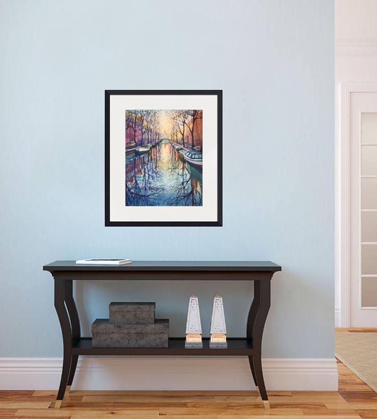 Original Figurative Cities Painting by Natalia Veyner