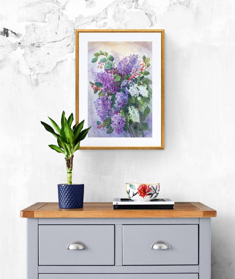 Original Expressionism Botanic Painting by Natalia Veyner