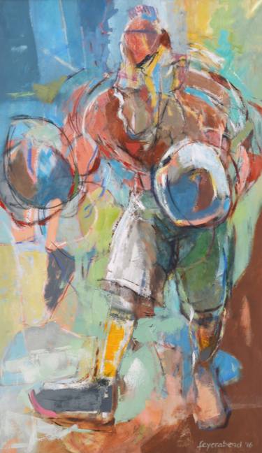 Original Sports Painting by Hans Feyerabend