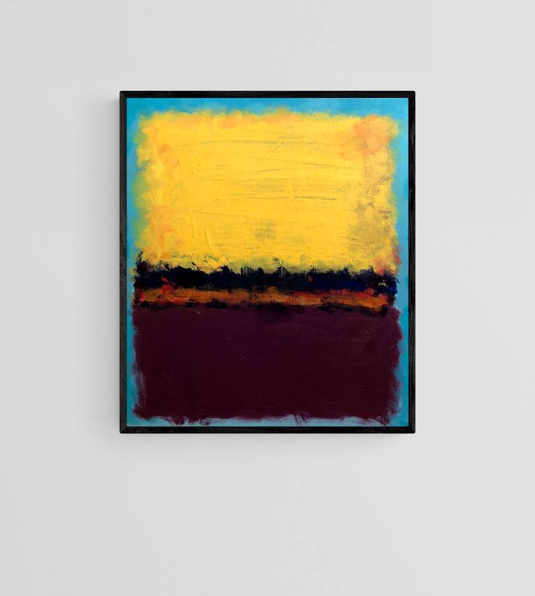 Original Abstract Expressionism Abstract Painting by Fazil Yagubov
