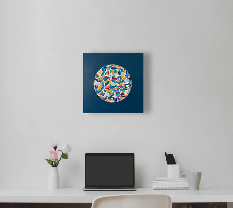 Original Art Deco Abstract Painting by Karoline Pante