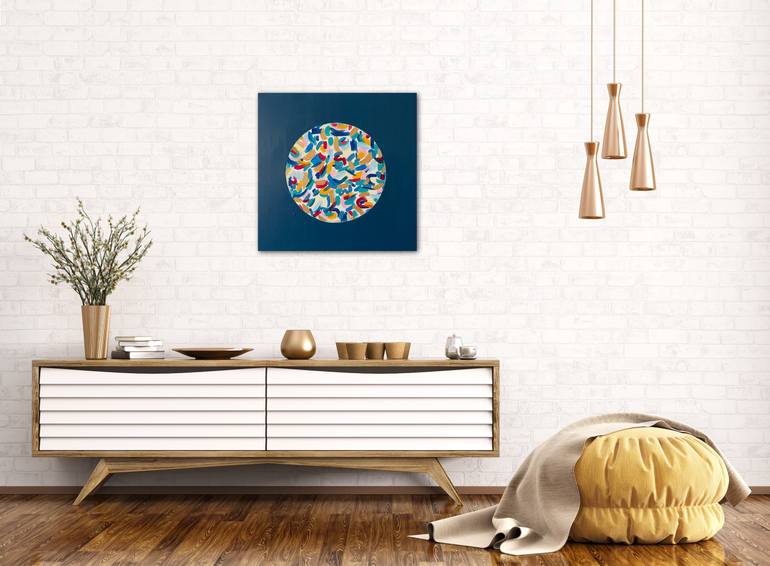 Original Art Deco Abstract Painting by Karoline Pante