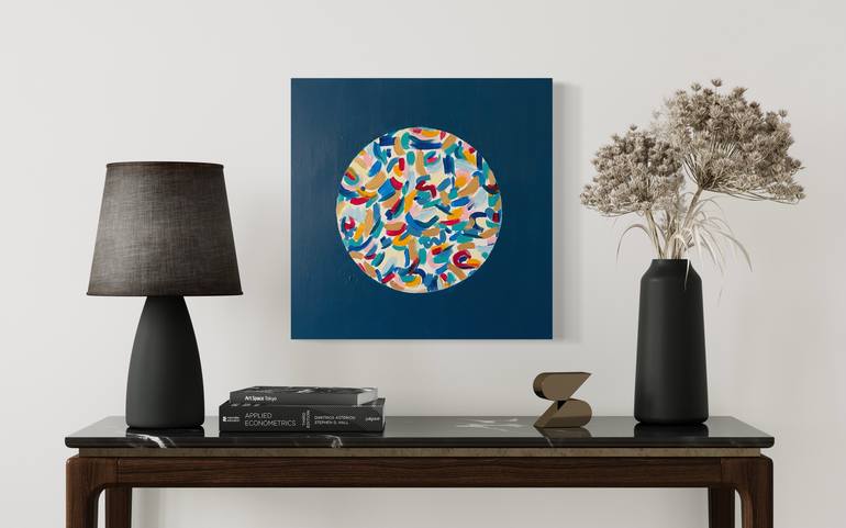 Original Art Deco Abstract Painting by Karoline Pante
