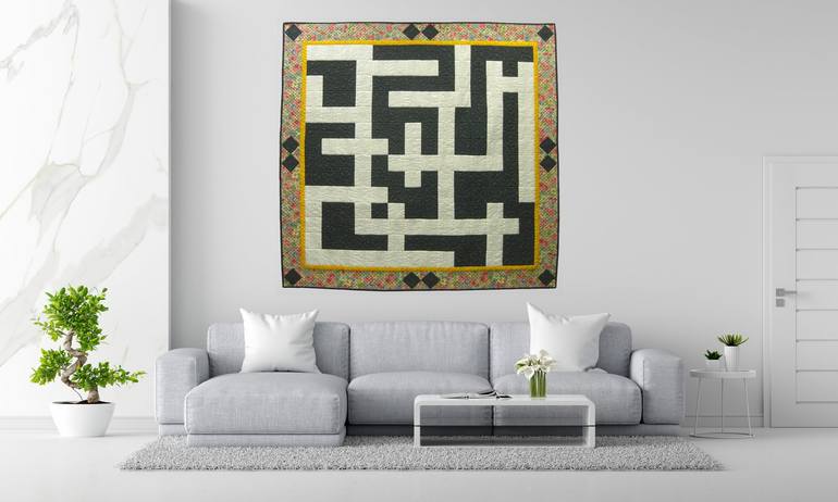 Original Geometric Abstract Painting by Jean Judd