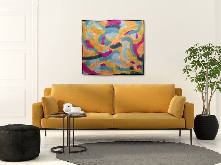 Original Fine Art Abstract Painting by Jean Judd