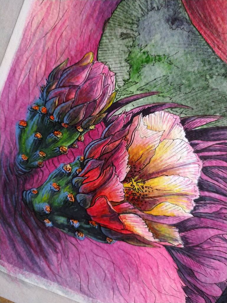Original Illustration Animal Painting by Anna Shabalova