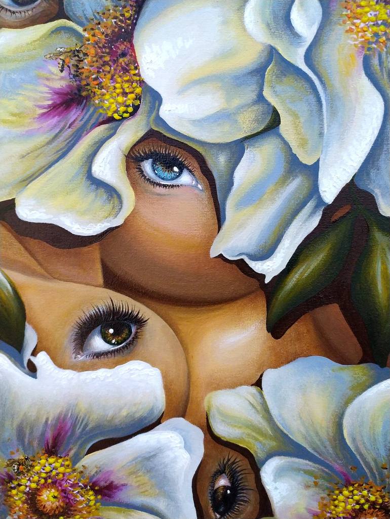 Original Surrealism Erotic Painting by Anna Shabalova