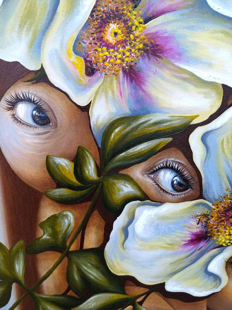 Original Surrealism Erotic Painting by Anna Shabalova