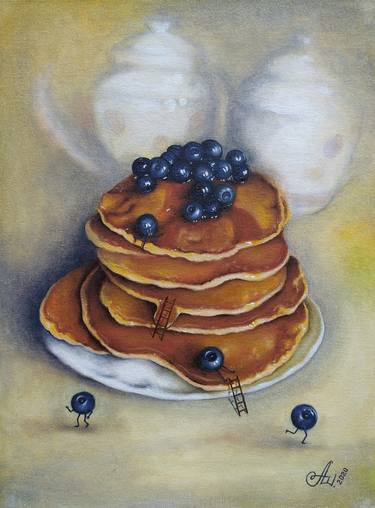 Print of Surrealism Food Paintings by Anna Shabalova