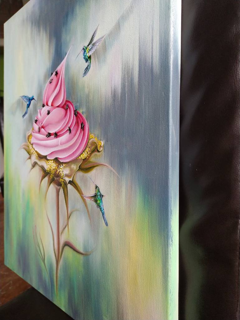 Original Surrealism Botanic Painting by Anna Shabalova