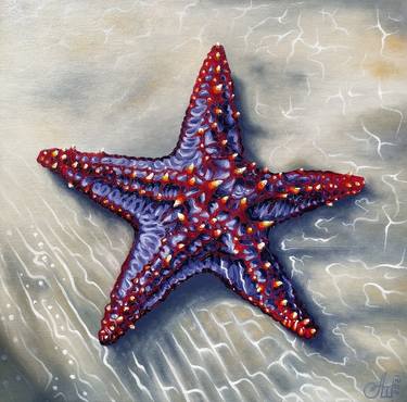 Print of Photorealism Water Paintings by Anna Shabalova