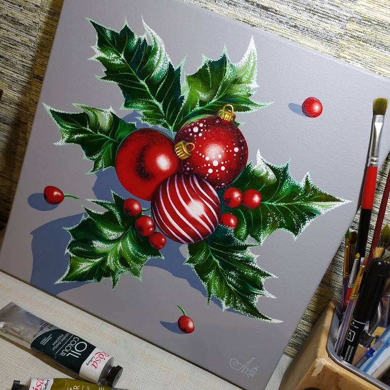 Original Photorealism Floral Painting by Anna Shabalova