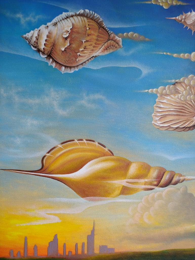 Original Illustration Landscape Painting by Anna Shabalova