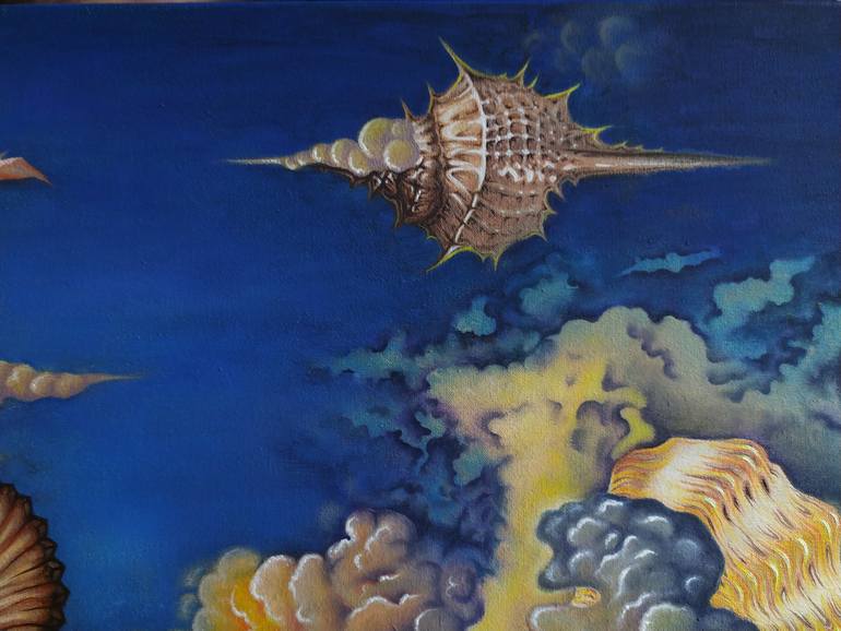 Original Illustration Landscape Painting by Anna Shabalova