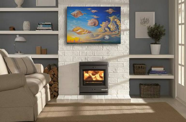 Original Illustration Landscape Painting by Anna Shabalova