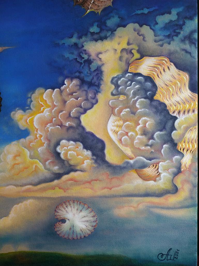 Original Illustration Landscape Painting by Anna Shabalova