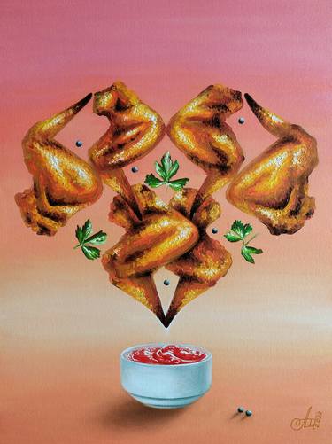 Print of Surrealism Food Paintings by Anna Shabalova