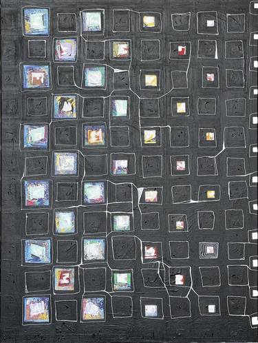 Original Abstract Painting by Bartolome Oliver-Ponsell