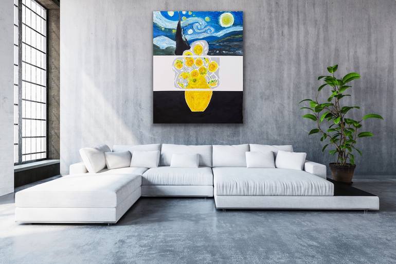 Original Abstract Expressionism Pop Culture/Celebrity Painting by Bartolome Oliver-Ponsell