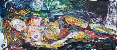 Original Expressionism Nude Paintings by Inga Pernes