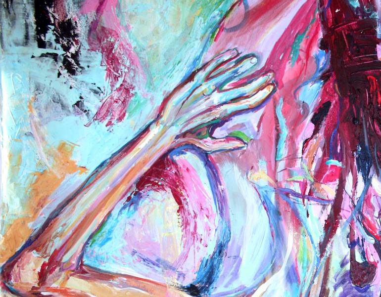 The blue fool Painting by Inga Pernes | Saatchi Art