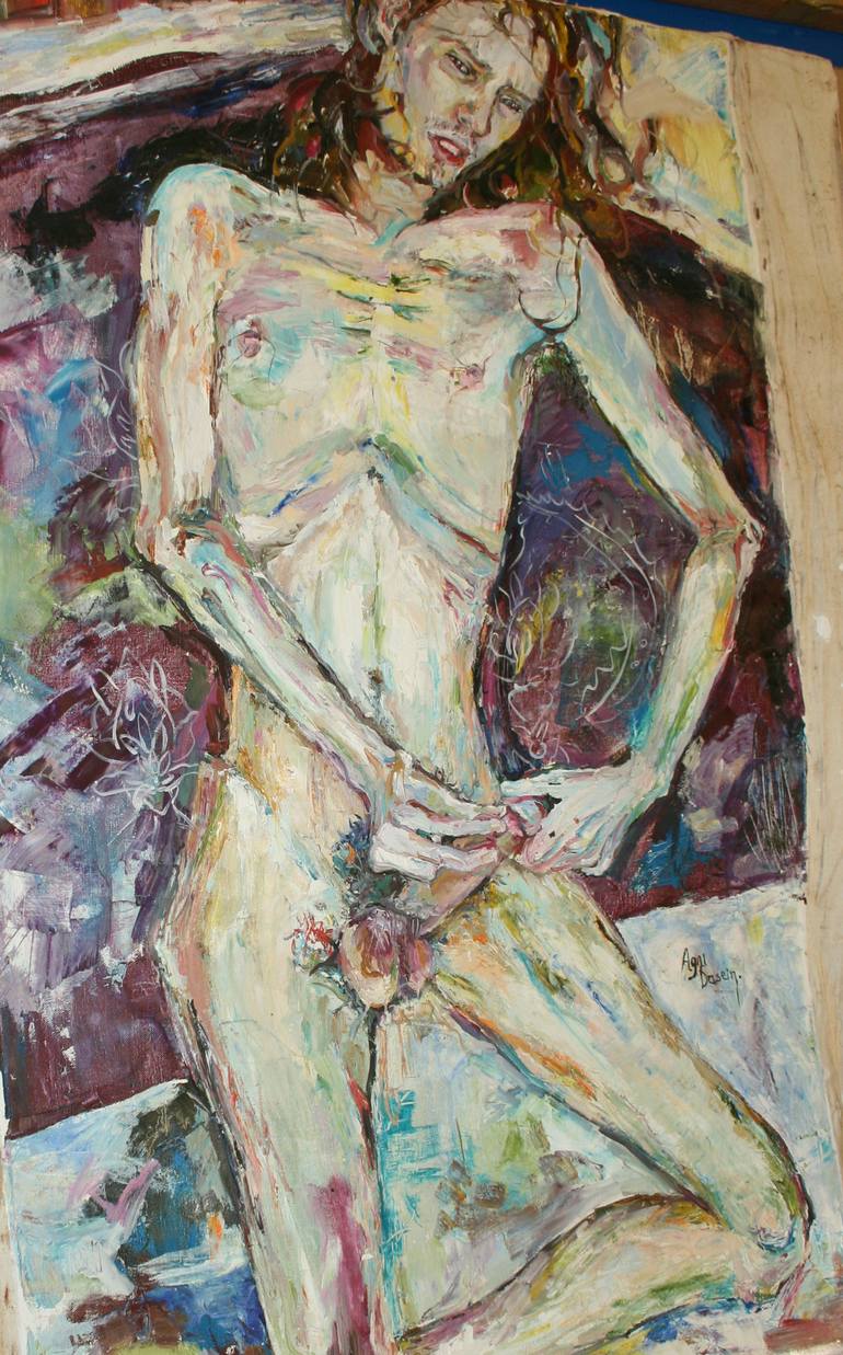 Original Fine Art Body Painting by Inga Pernes