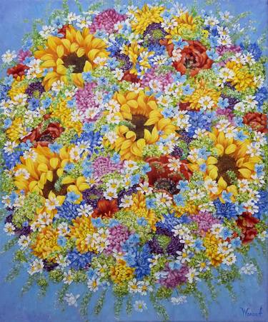 Original Floral Paintings by Anastasia Woron