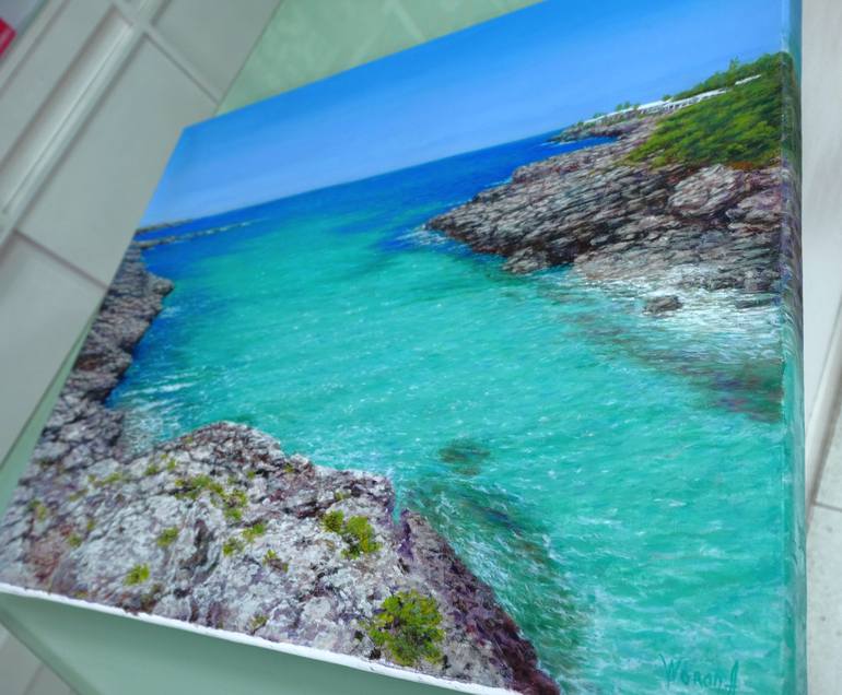 Original Realism Seascape Painting by Anastasia Woron 