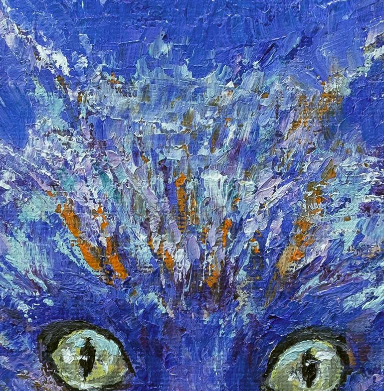 Original Cats Painting by Anastasia Woron 