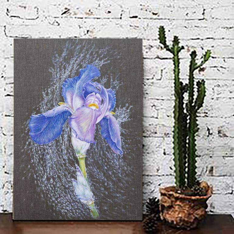 Original Figurative Floral Painting by Anastasia Woron 